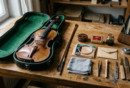 Image showing violinist_detail